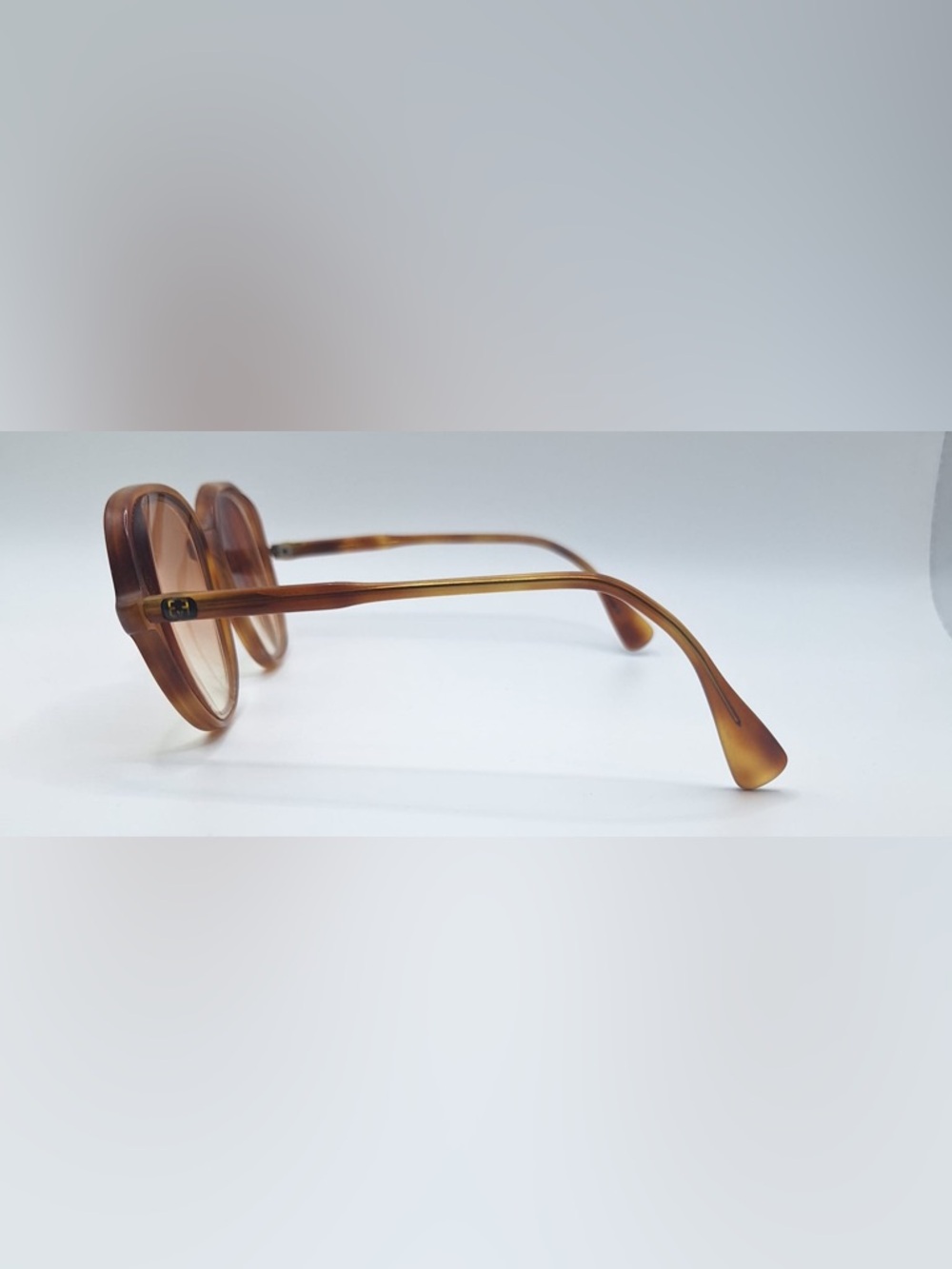 Egon Von Furstenberg Brown Oval Oversized Sunglasses Frames Only USA - Picture 5 of 8